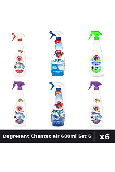 Chanteclair Set 6 Degresant Universal 600-625ml - Marsilia, Lamaie, Lavanda, ...