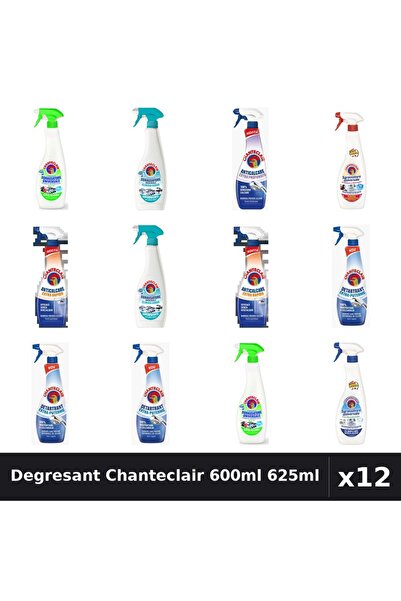 Chanteclair Set 12 Degresant Universal 600ml - 625ml Anticalcar, Lamaie, Mars...