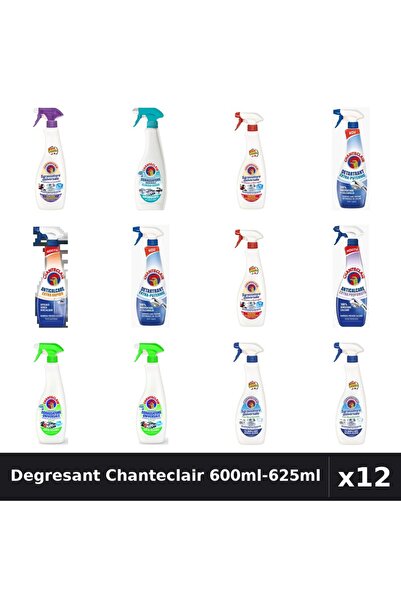 Chanteclair Set 12 Degresant Universal 600ml-625ml - 8 Arome, Anticalcar, Det...