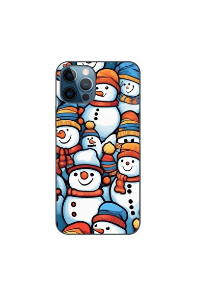 OEM Husa compatibila cu Apple iPhone 12 Pro Max Silicon Gel Tpu Model Snowman...