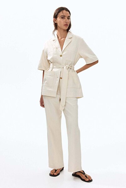 H&M Straight twill trousers