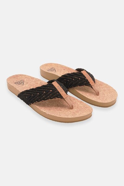 Reef Women Slip On Slipper, Black