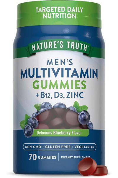 Nature's Truth Nature's Truth ‏ , Men's Multi-Vitamin Chewable Tablets + Vita...