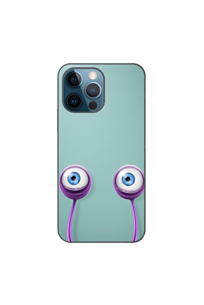 OEM Калъф, съвместим с Apple iPhone 12 Pro, силиконов гел TPU, с шарка  "Очи ...
