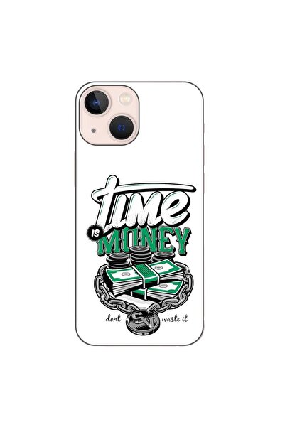 OEM Husa compatibila cu Apple iPhone 13 Mini Silicon Gel Tpu Model Mesaj Time...