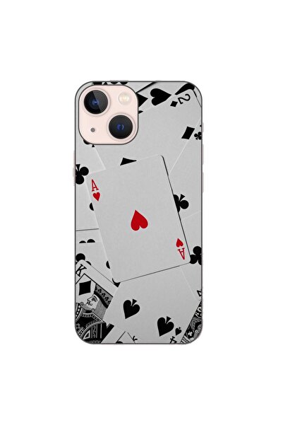 OEM Husa compatibila cu Apple iPhone 13 Mini Silicon Gel Tpu Model Carti Poker