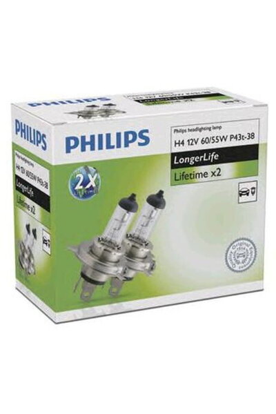 Philips H4 LongLife EcoVision 12V 60/55W cutie 2 buc.