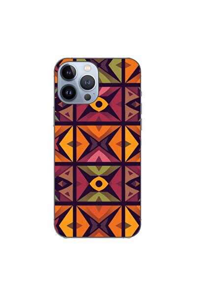 OEM Husa compatibila cu Apple iPhone 13 Pro Max Silicon Gel Tpu Model Tribal ...