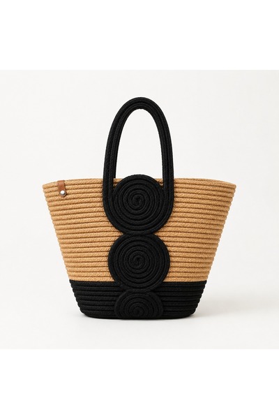 SURENO Vanillia Large Handmade Jute Beach Bag
