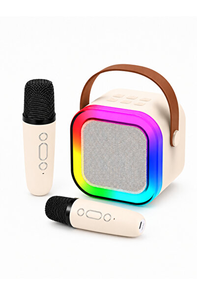 iTin Portable karaoke Top Bottom Set with Bluetooth 5.3 speaker, 2 wireless m...