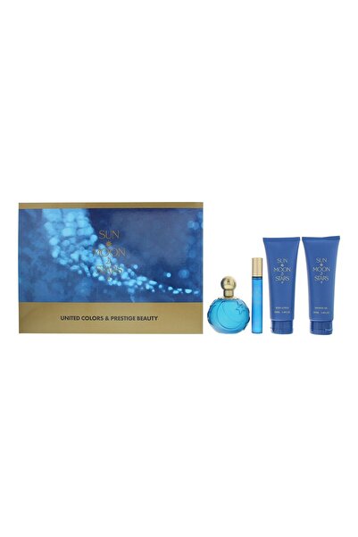 Benetton Set Benetton: Sun Moon Stars, Eau De Toilette, For Women, 100 ml + S...