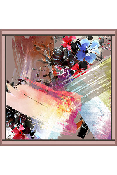 Aker Pink 90X90 Silk Twill Scarf