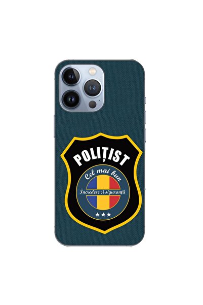 OEM Husa compatibila cu Apple iPhone 13 Pro Silicon Gel Tpu Model Politist