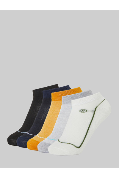 Styli Pack of 5- Striped Detail Ankle Socks
