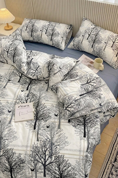 LaLiva Orman Double -Cotton Duvet Cover Set-1 Duvet Cover-2 Pillowcases-(Note...