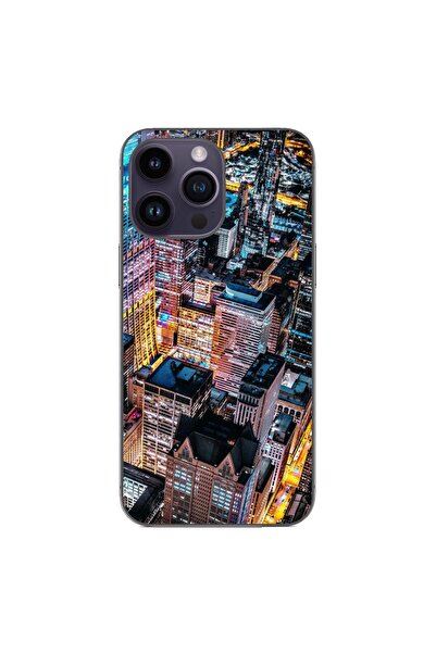 OEM Husa compatibila cu Apple iPhone 14 Pro Max Silicon Gel Tpu Model Night City