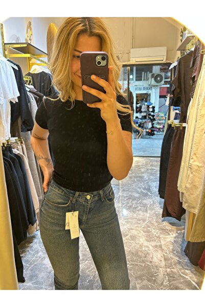 oys pamuklu siyah body