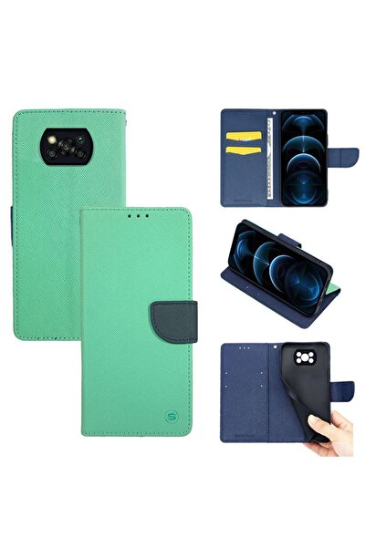 Sonique Θήκη Πορτοφόλι Trend Wallet Xiaomi Poco X3 NFC / Poco X3 Pro Βεραμάν ...