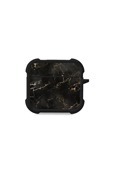 Sonique Θήκη Σιλικόνης Marble Series για AirPods 4 Μαύρο 01