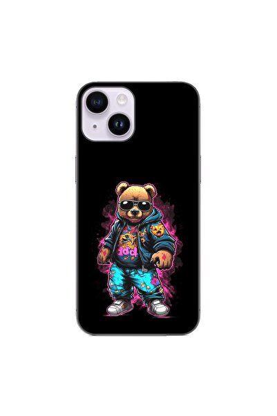 OEM Θήκη συμβατή με Apple iPhone 14, από σιλικόνη gel TPU, μοντέλο Bear Cool ...