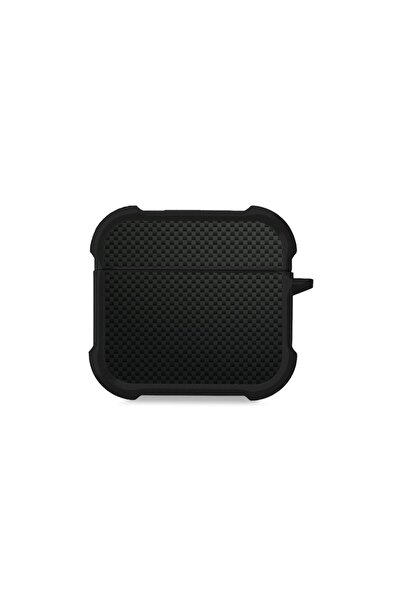 Sonique Θήκη Σιλικόνης Carbon Series για AirPods 4 Μαύρο 01