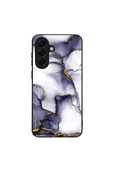 Sonique Θήκη Marble Series για Samsung Galaxy A56 5G Μωβ Γκρι