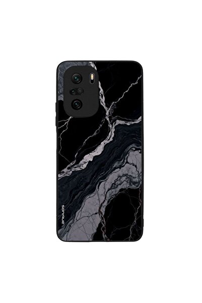 Sonique Θήκη Marble Series για Xiaomi Poco F3 / Mi 11i Μαύρο 02