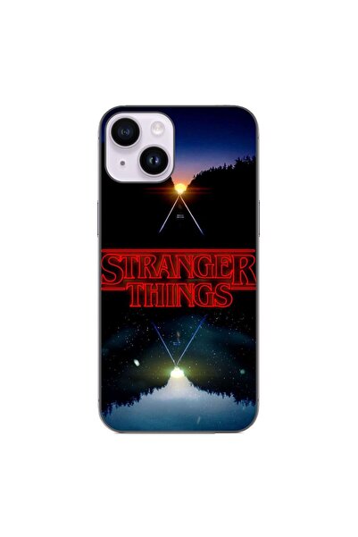 OEM Husa compatibila cu Apple iPhone 14 Silicon Gel Tpu Model Stranger Things...