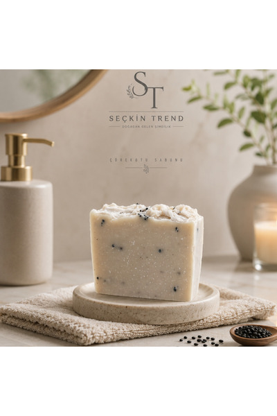 Seçkin Trend %100 Doğal Çörek Otu Sabunu, Yağlı ve Problemli Ciltler İçin Canlandırıcı Doğal Bakım