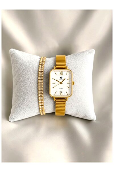 ATALYA ACCESSORY Rectangular Steel Women's Wristwatch - Goes on Every Wrist
