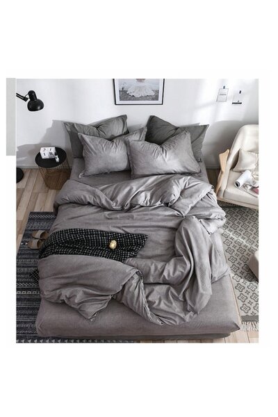 CasaDesteapta.ro Satin Cotton Duvet Cover Set , 4 Pieces – Elegance and Premi...
