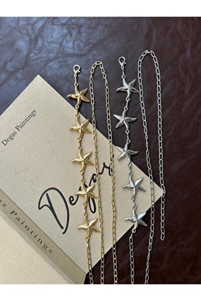 LİA KEMER Star of the Sea Silver Chain Accessory for Jacket, Dress, Pants, Ev...