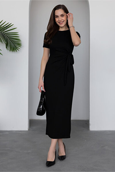 GDS BUTİK Side tie dress