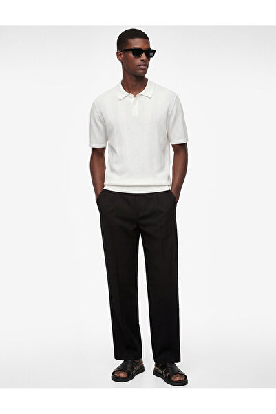 Koton Comfortable Fit Viscose Elastic Detailed Pleated Summer Trousers