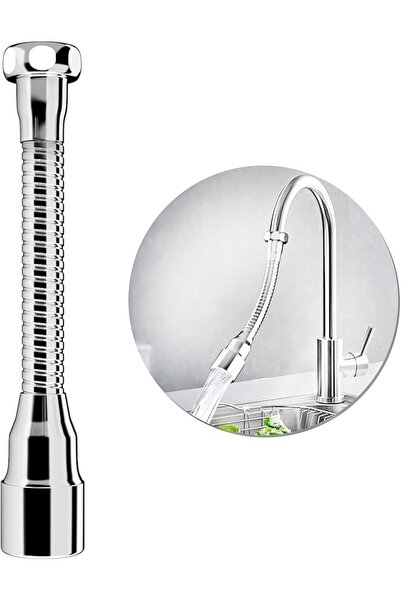 The Bros 360° Swivel Faucet Extender, Universal Stainless Steel & Brass Tap E...