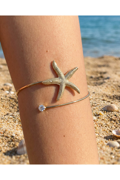 PURE BERRY Sea Star Patterned Adjustable Arm and Ankle Bracelet