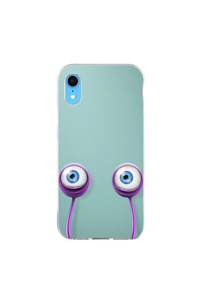 OEM Husa compatibila cu Apple iPhone XR Silicon Gel Tpu Model Snail Eyes
