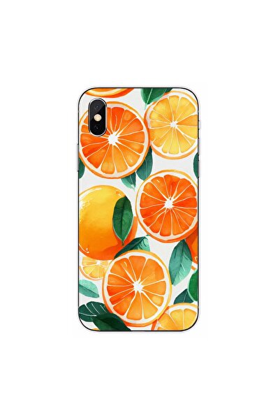 OEM Husa compatibila cu Apple iPhone XS Max Silicon Gel Tpu Model Oranges