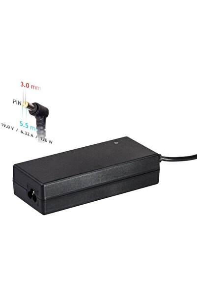 Akyga Încărcător laptop 120W 19V 6.32A pentru Samsung fără cablu de alimentar...