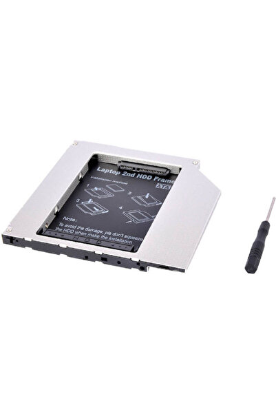 MAKKİ 9.5mm Sata3 Με LED/διακόπτη Caddy Μαύρο (MAKKI-CADDY-95-LS)