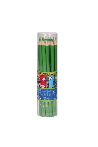 OEM Top Bottom Set of 24 TTS SPIRIT colored pencils, green.