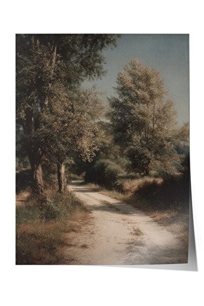 Zestia Poster de perete vintage, Poster Drumul în Pădure Întunecată Nr.: 20215