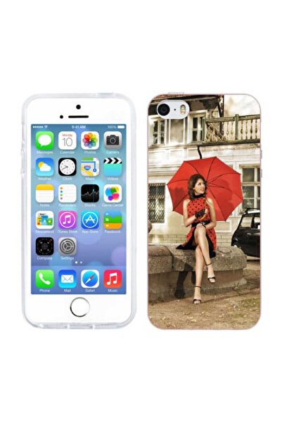 OEM Калъф, съвместим с Apple iPhone 5S, iPhone 5, от силиконов гел TPU, дамск...