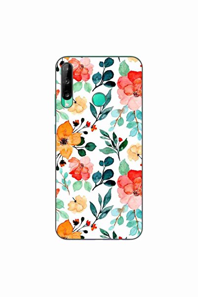OEM Husa compatibila cu Huawei P40 Lite E Silicon Gel Tpu Model Painted Flowers
