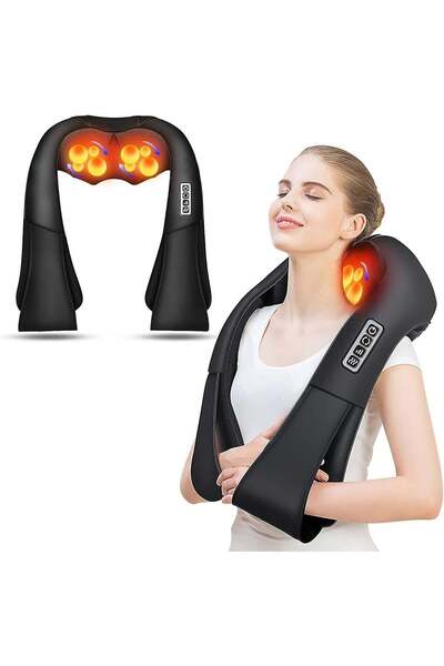 Arabest Back Neck and Shoulder Massager with Heat, Deep Tissue 3D Kneading Sh...