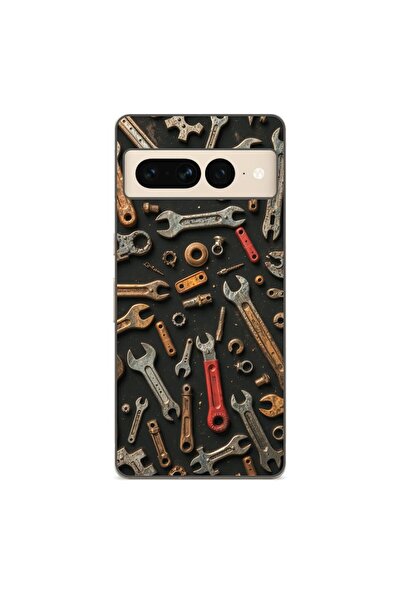 OEM Калъф, съвместим с Google Pixel 7 Pro, силиконов гел TPU модел с десен на...