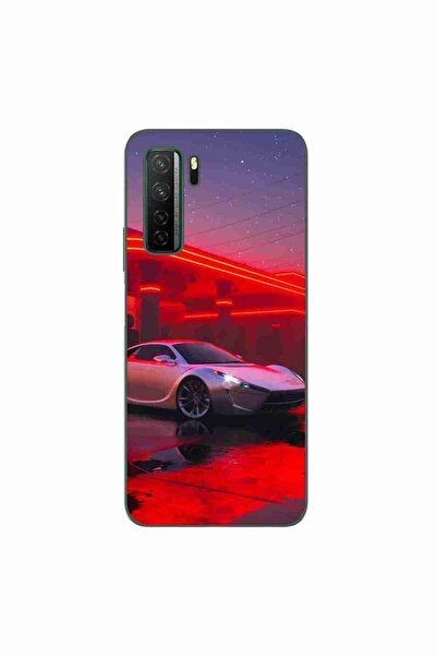 OEM Husa compatibila cu Huawei P40 Lite 5G Silicon Gel Tpu Model Future Car