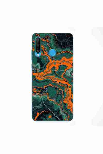 OEM Husa compatibila cu Huawei P30 Lite Silicon Gel Tpu Model Soft Jade Marble