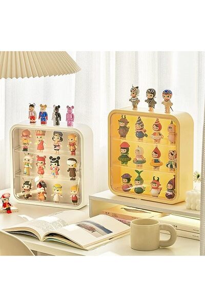 Arabest Wall Mount Display Case for Figures, Acrylic Storage Box with Magneti...