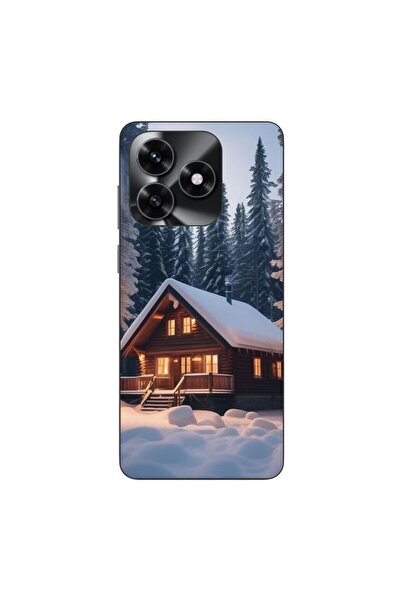 OEM Husa compatibila cu Honor X5c Plus Silicon Gel Tpu Model Peisaj Iarna Cabana